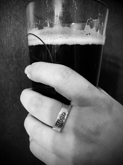 Slainte "Cheers" Irish Sterling Silver Ring