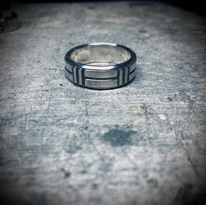 Minimalist Wedding Band - Sterling Silver