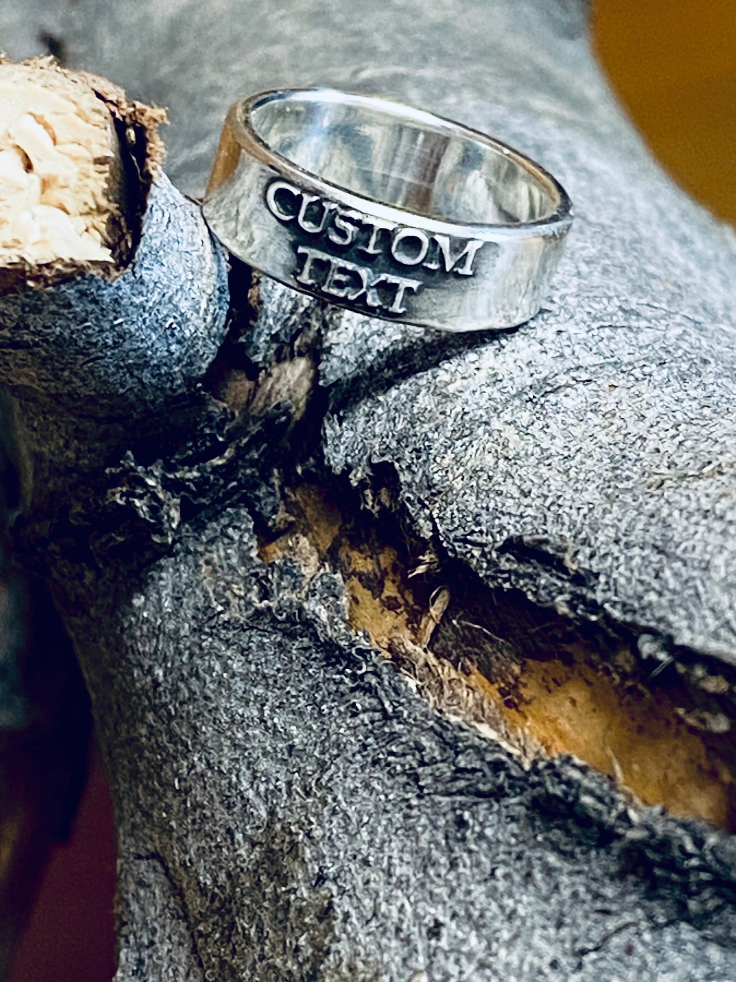 Custom Ring Personalized Ring Jewelry Womens Rings Mens Rings Wider Ring Rustic Handmade Rings Personalized Wedding Ring Mens Ring