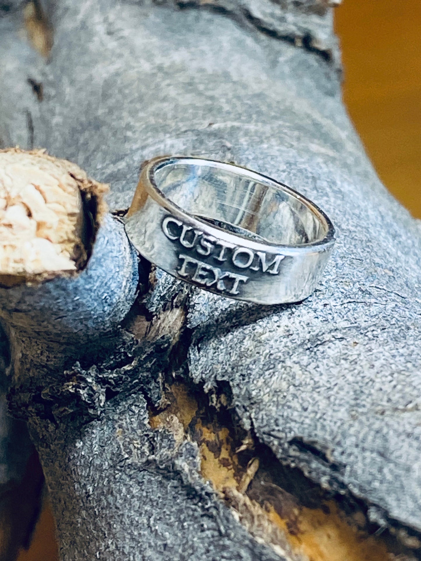 Custom Ring Personalized Ring Jewelry Womens Rings Mens Rings Wider Ring Rustic Handmade Rings Personalized Wedding Ring Mens Ring