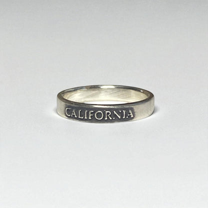 Womens California Ring – Solid Sterling Silver, Handmade in Montana California Jewelry