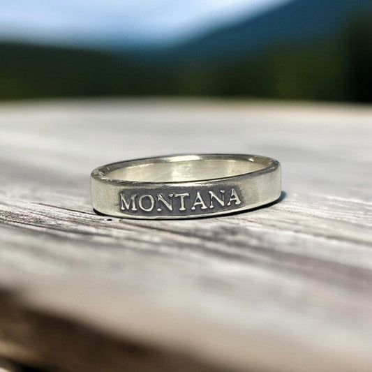 Womens Montana Ring – Solid Sterling Silver, Handmade in Montana - Montana Jewelry