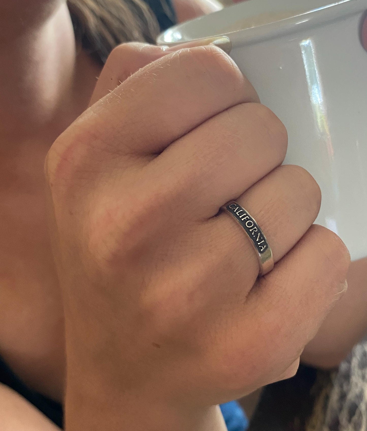 Womens California Ring – Solid Sterling Silver, Handmade in Montana California Jewelry