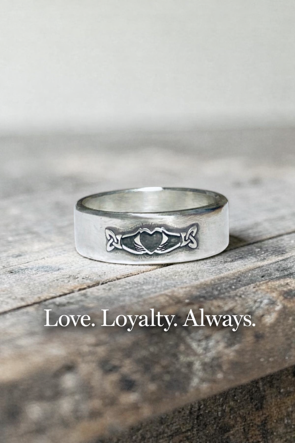 Sterling Silver Fenian Claddagh Ring – Handmade Irish Love, Loyalty & Freedom Band | Backwoods Casting