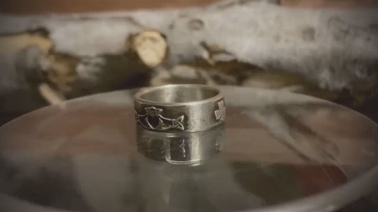 Irish Claddagh Shamrock Ring