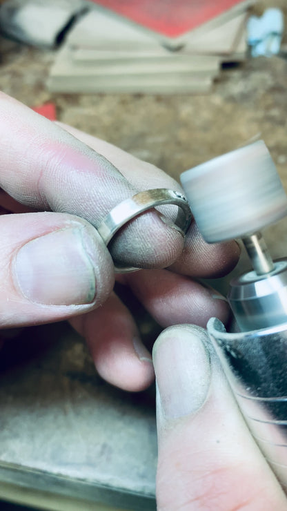 Sterling Silver “Cringe Lord” Ring – Funny Statement Band for Men & Women | Handmade in Montana