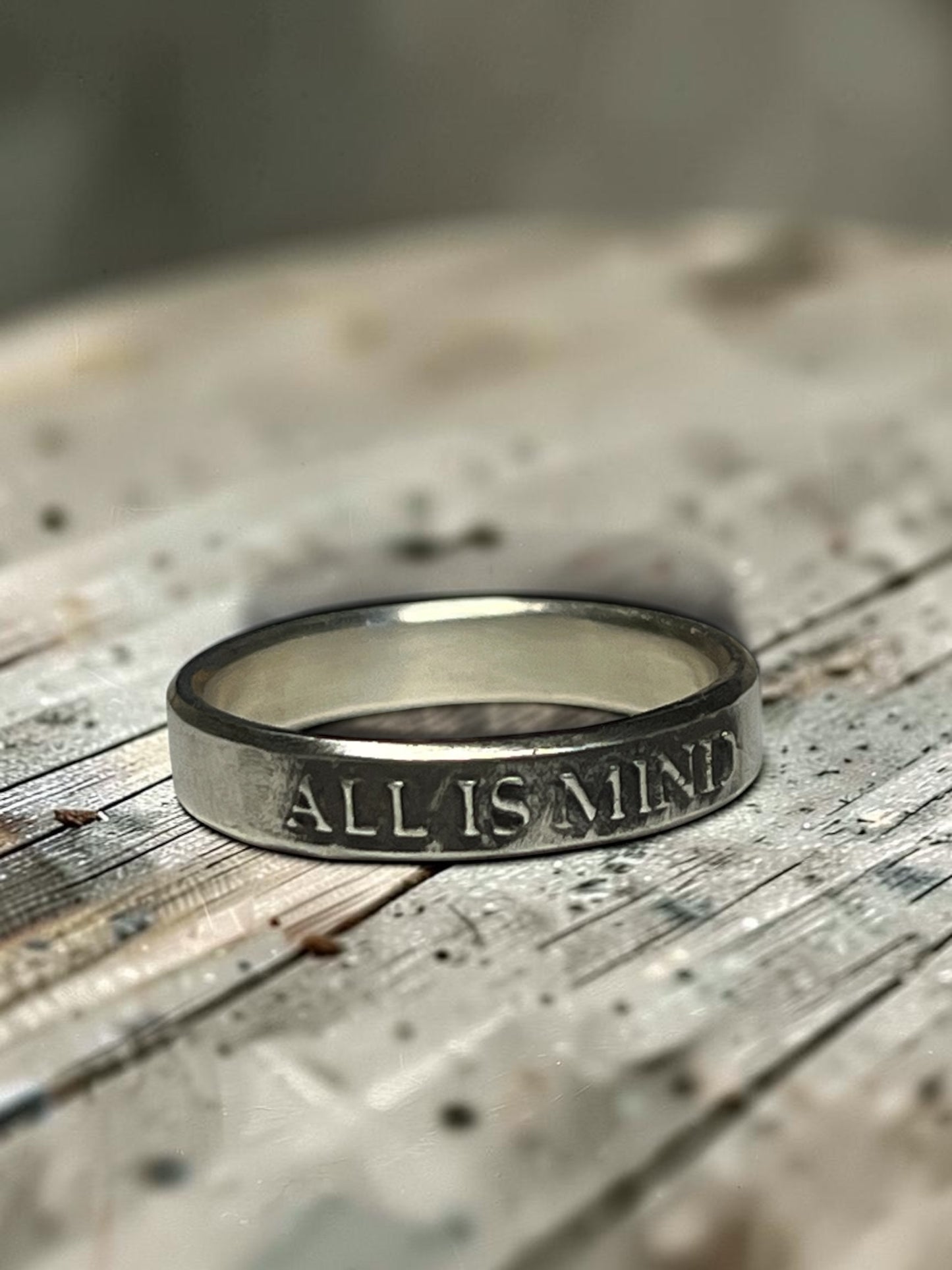 All Is Mind Sterling Silver Ring – Hermetic Philosophy Band