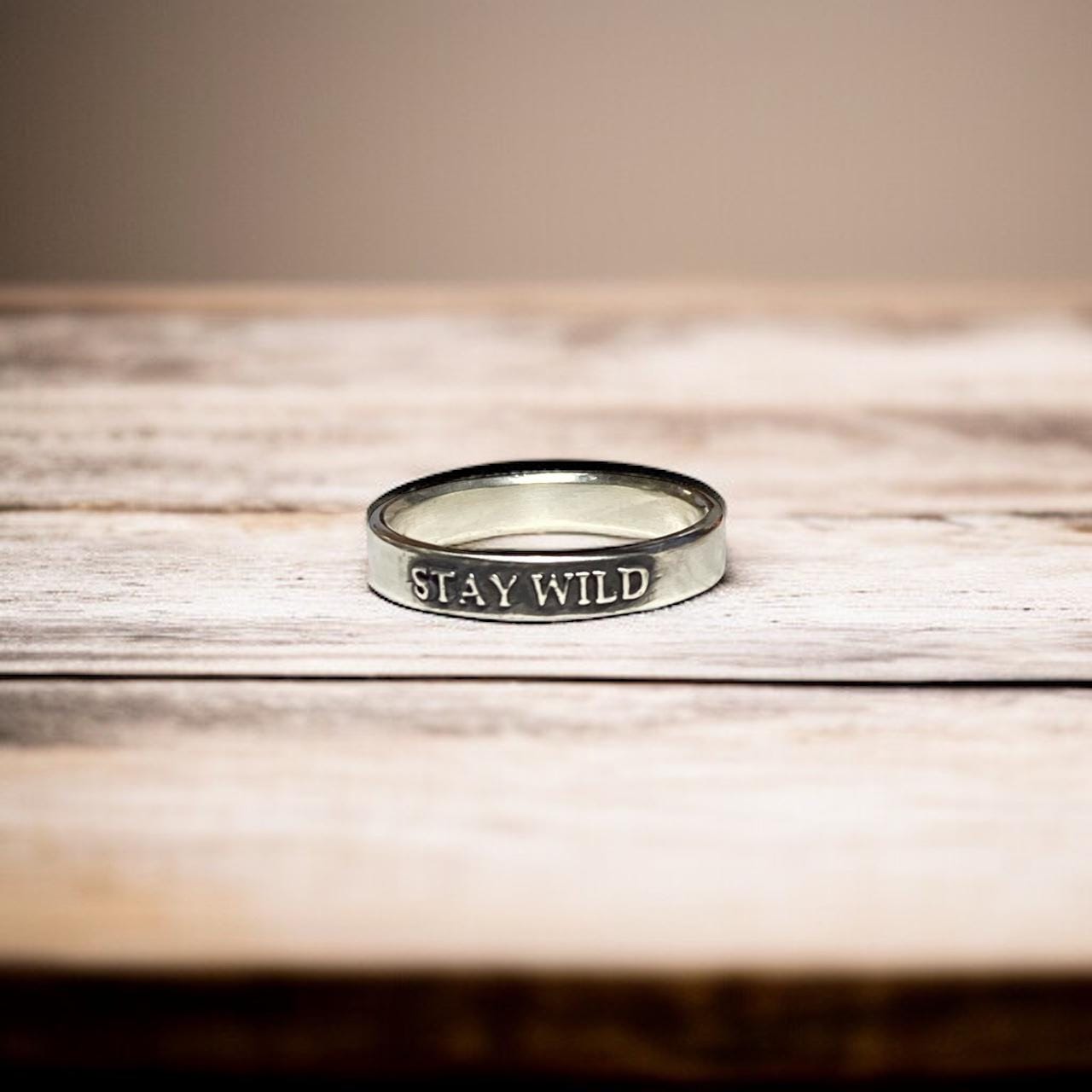 Stay Wild sterling silver ring, detail view 8