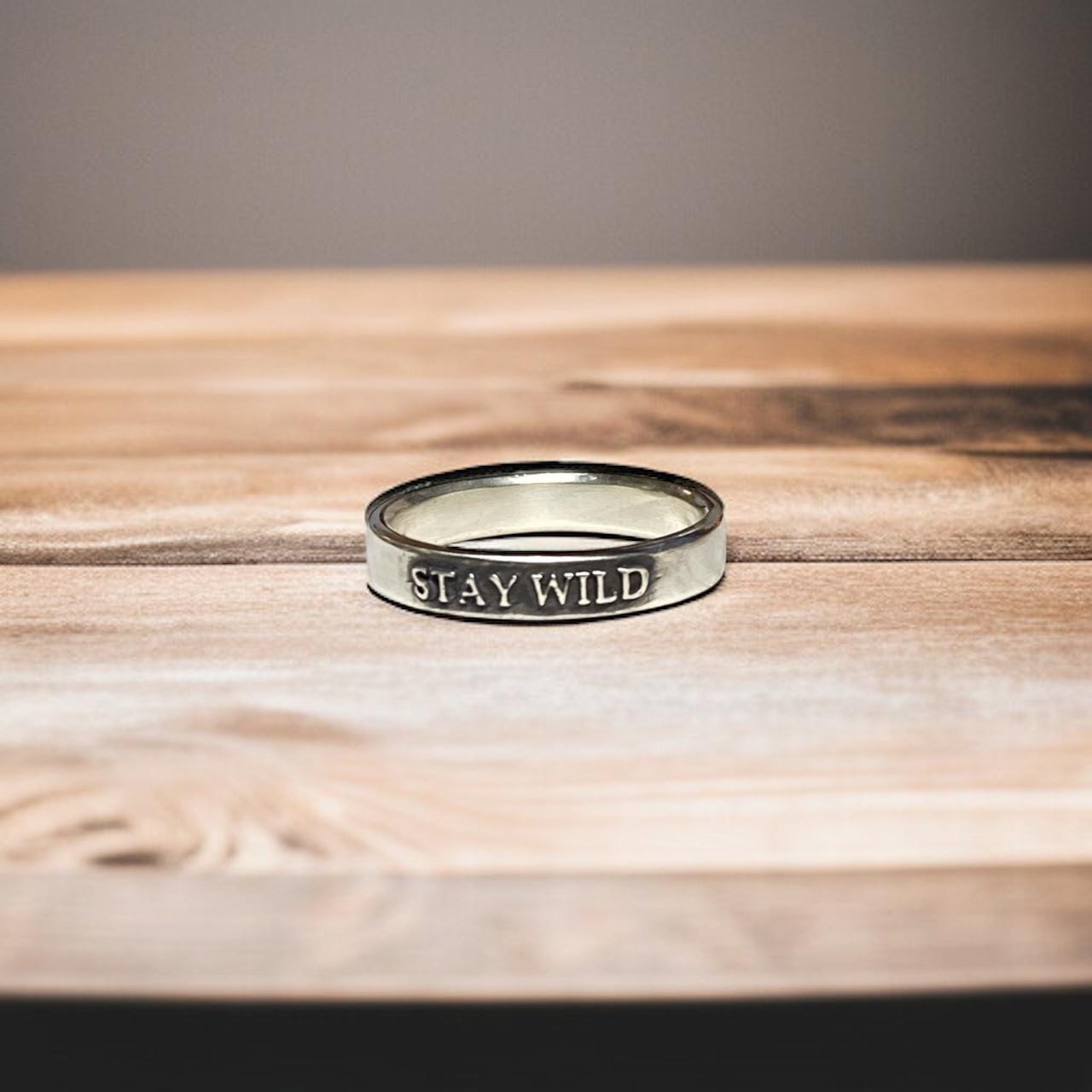 Stay Wild sterling silver ring, detail view 9