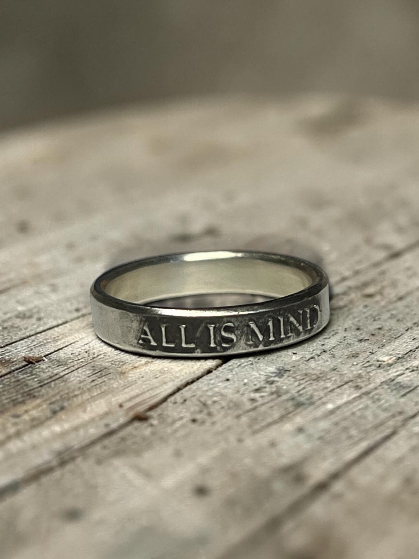 All Is Mind Sterling Silver Ring – Hermetic Philosophy Band